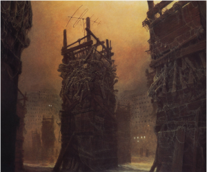 Painting by Zdzisław Beksiński